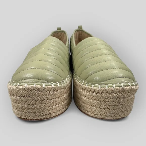 ASOS Quilted Green Platform Espadrilles Shoes US 9 EU 40 - Picture 5 of 10